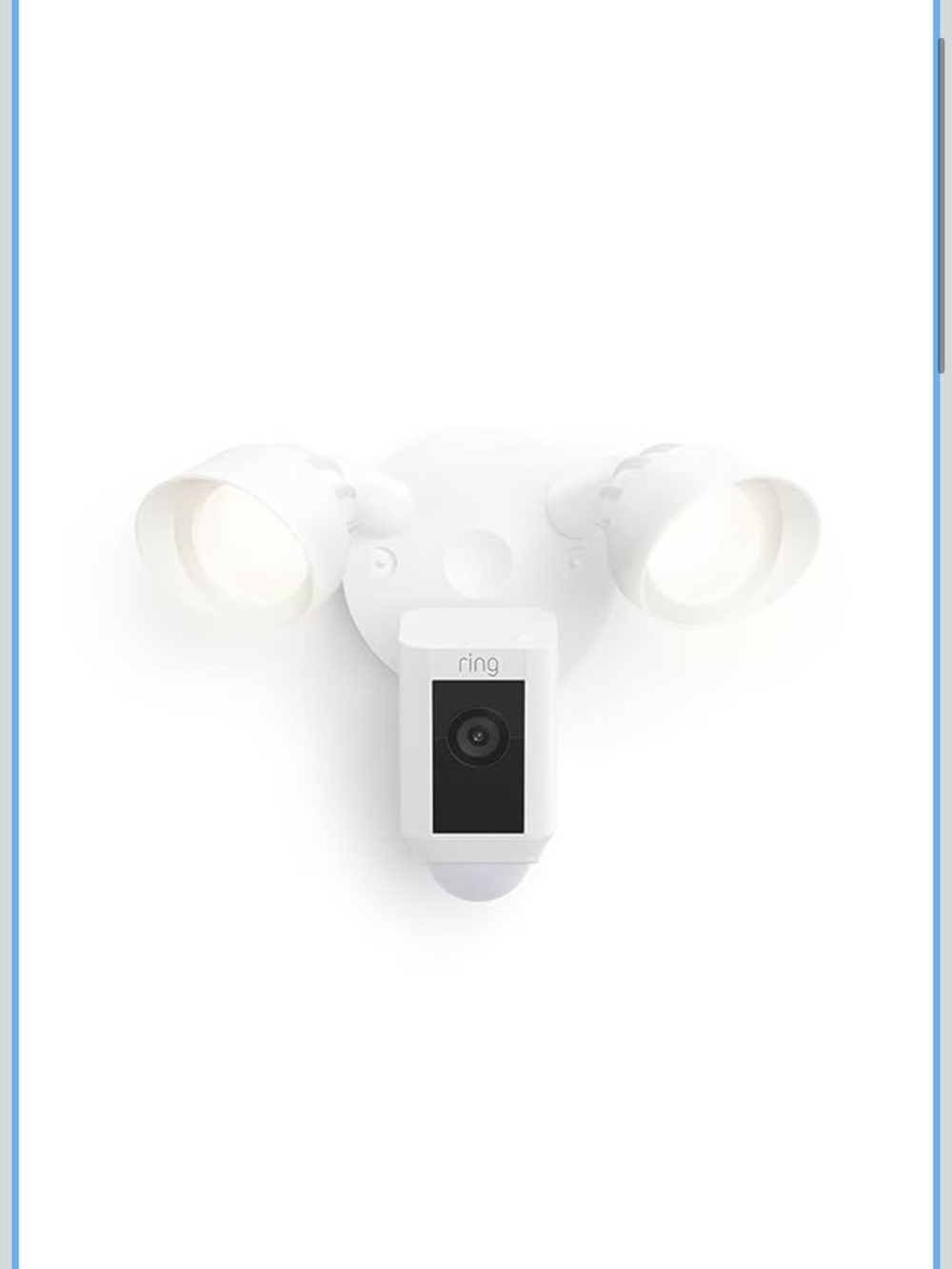 Ring Dual-Light Outdoor Security Camera - White
